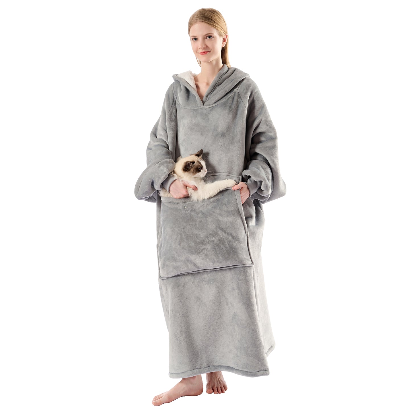 Krifey Big & Tall Wearable Blanket Hoodie