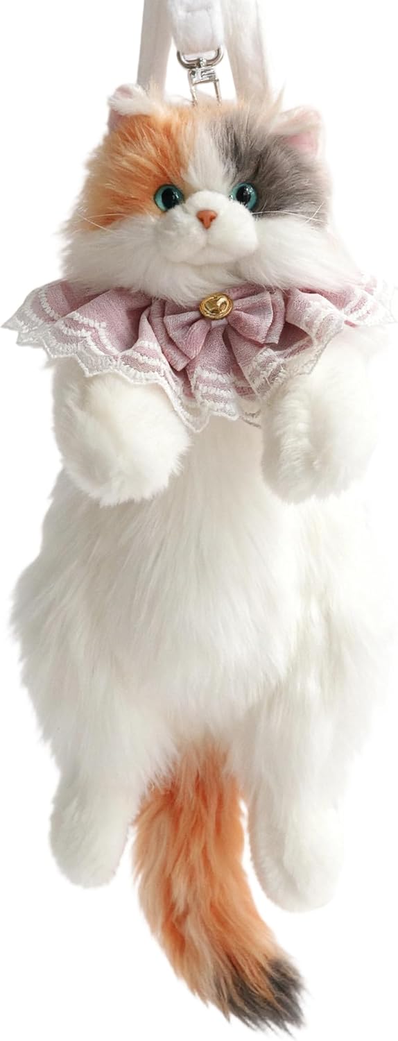 Krifey Cute Cat Handcrafted plush Backpack