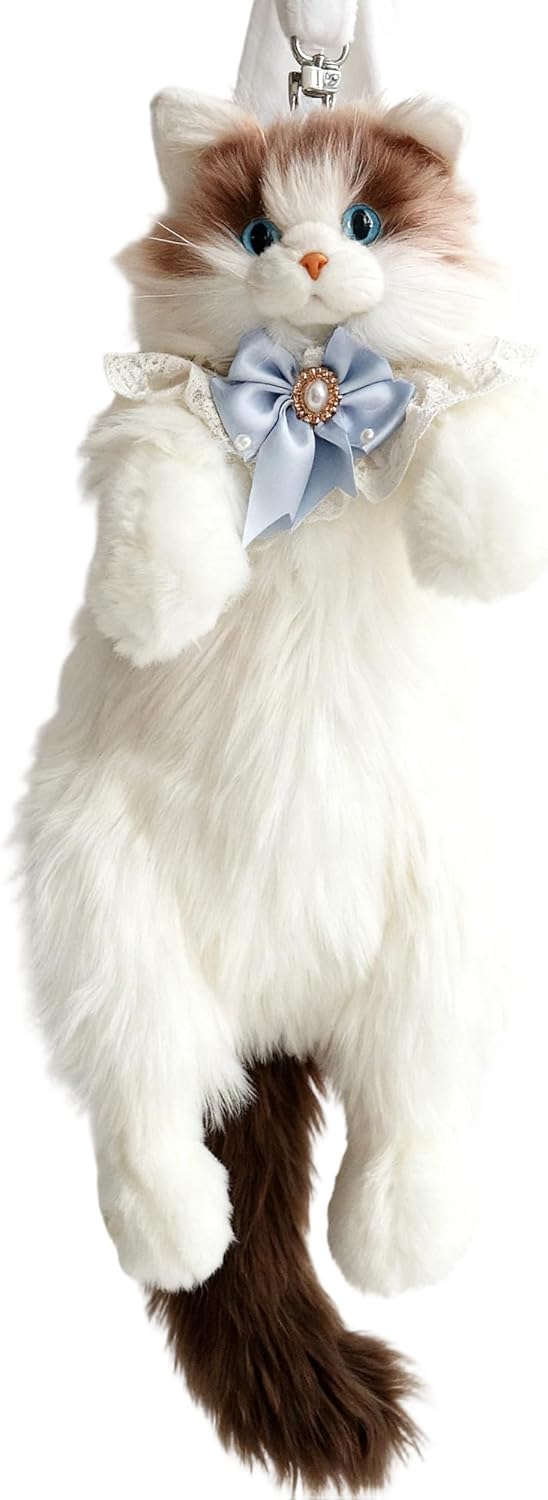 Krifey Cute Cat Handcrafted plush Backpack