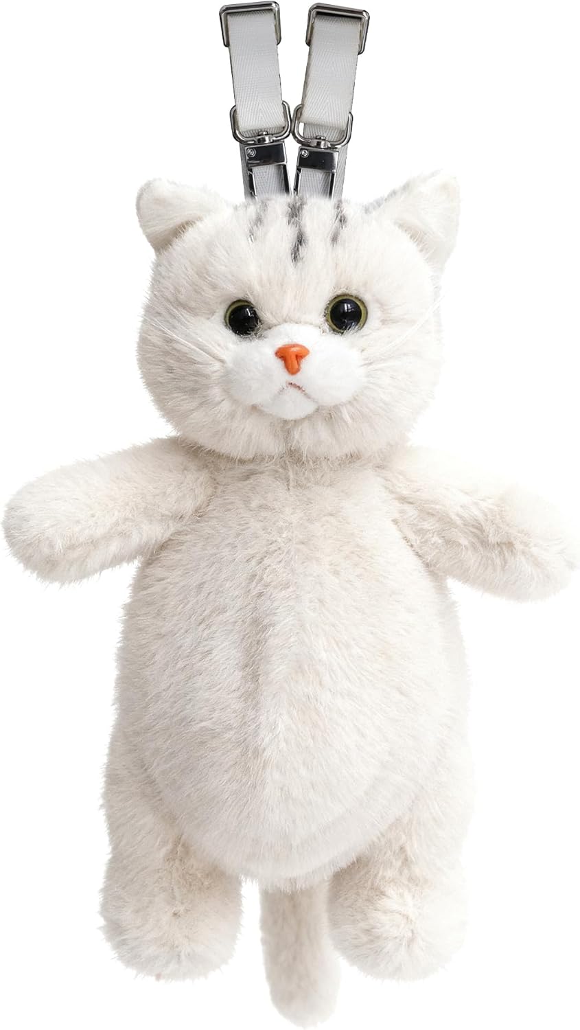 Krifey Cute Cat Handcrafted plush Backpack