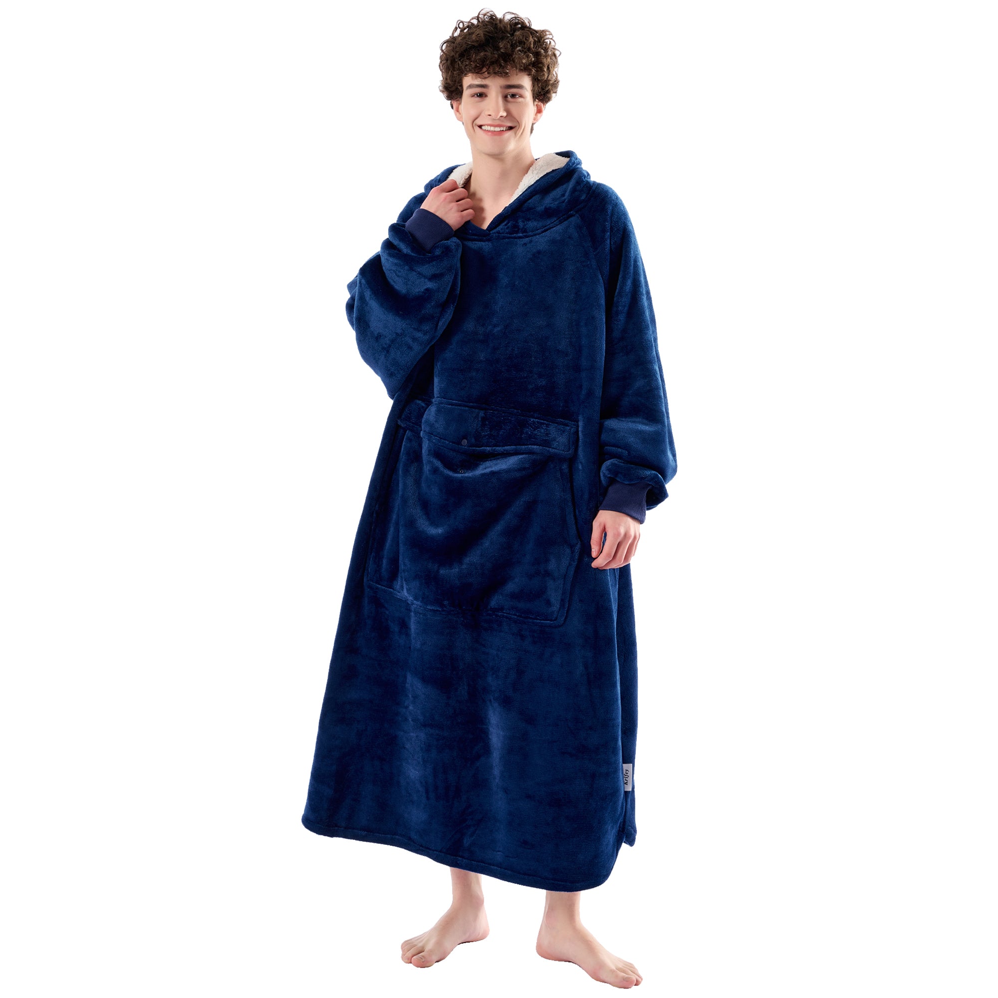 Krifey Wearable Blanket Hoodie, Oversized Sherpa Hooded for Women and Men, Krifey Big \u0026 Tall Wearable Blanket Hoodie