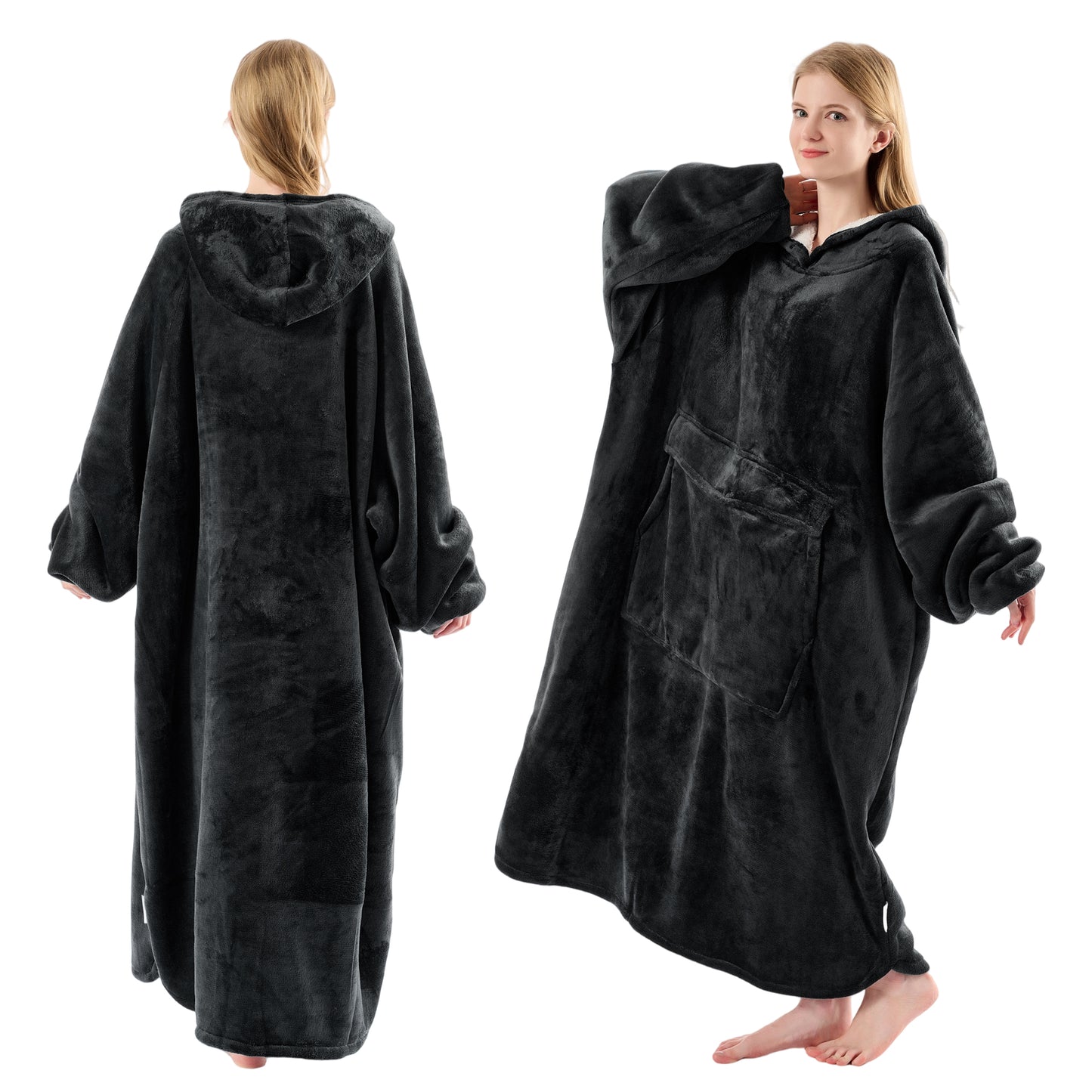 Krifey Big & Tall Wearable Blanket Hoodie