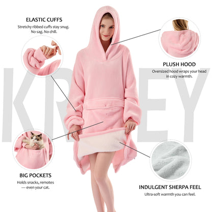 Krifey Wearable Blanket Hoodie Classic Color