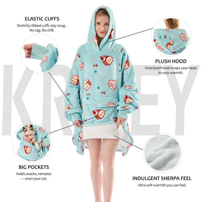 Krifey Wearable Blanket Hoodie