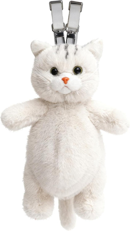 Krifey Cute Cat Handcrafted plush Backpack