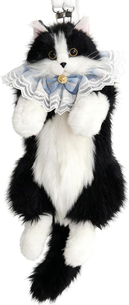 Krifey Cute Cat Handcrafted plush Backpack